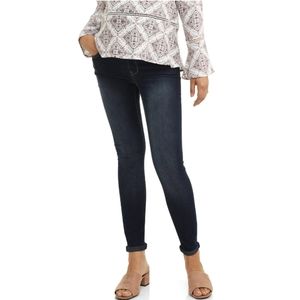 Maternity Oh! Mamma Skinny Jeans with Roll Cuff and Full Panel